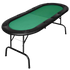 185cm 8 Player Folding Poker Blackjack Table with Cup Holder
