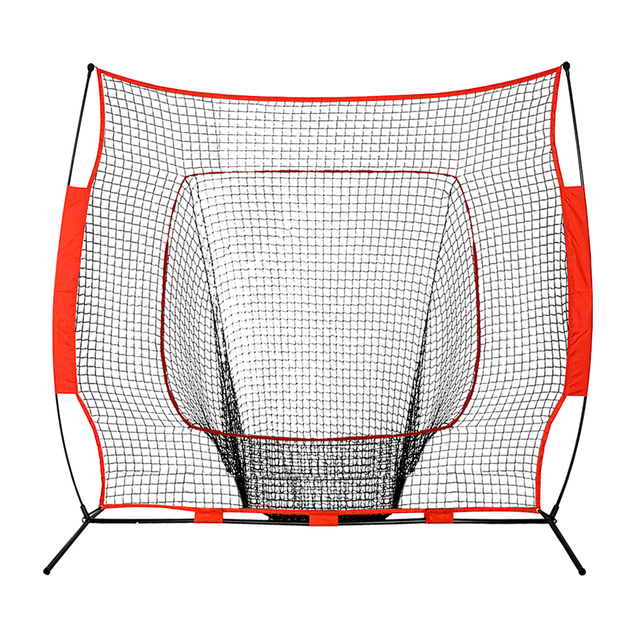 Portable Baseball Training Net Stand Softball Practice Sports Tennis