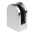 Brushed Nickel Bracket for Glass Balustrade Panels - Set of 2