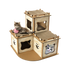 Cat Cardboard House Tree Tower Condo Scratcher Pet Post Pad Mat Furniture