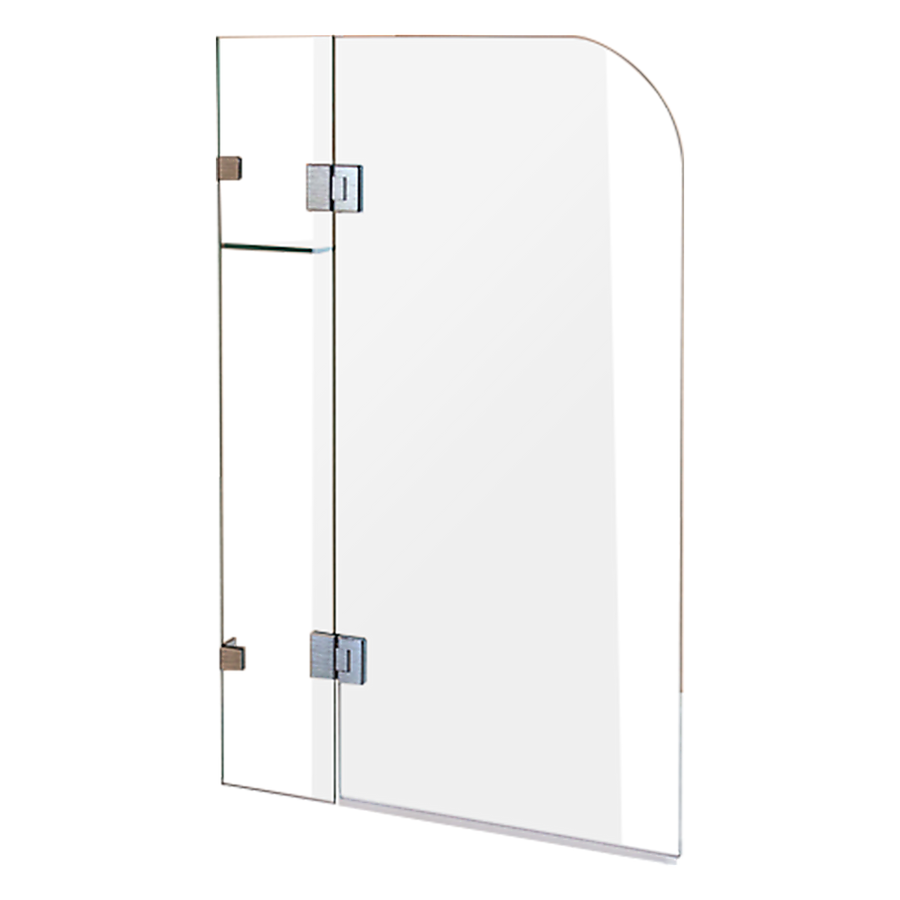 900 x 1450mm Frameless Bath Panel 10mm Glass Shower Screen By Della Francesca