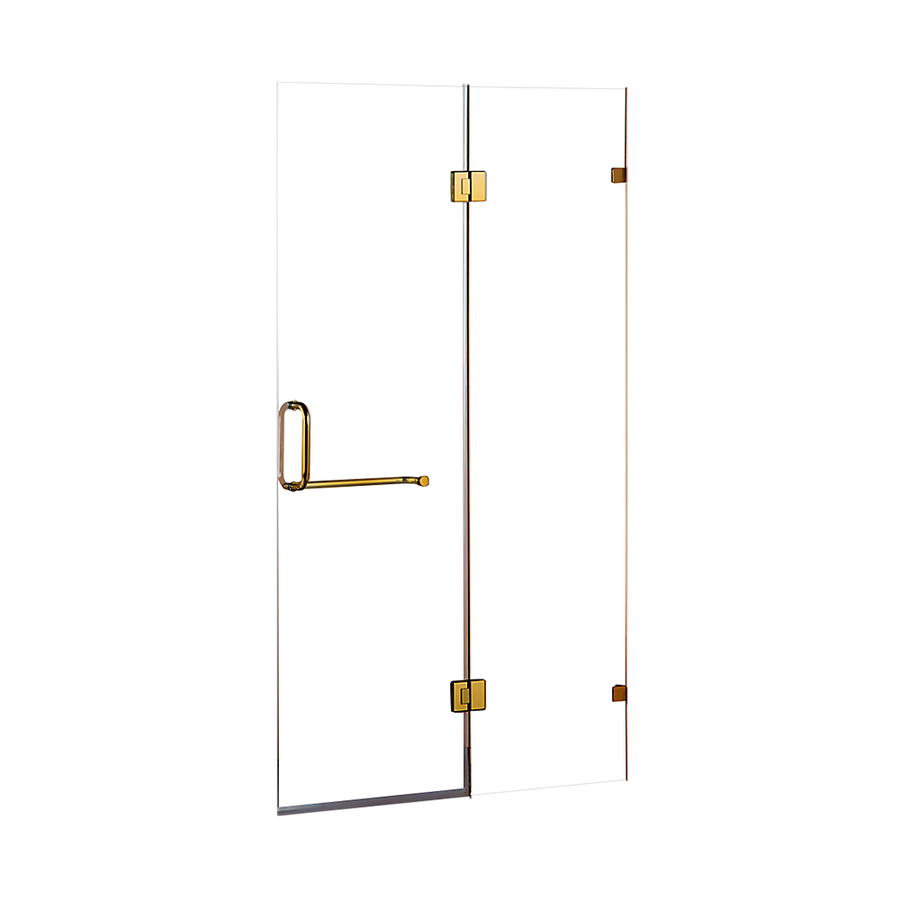 90 x 200cm Wall to Wall Frameless Shower Screen 10mm Glass By Della Francesca