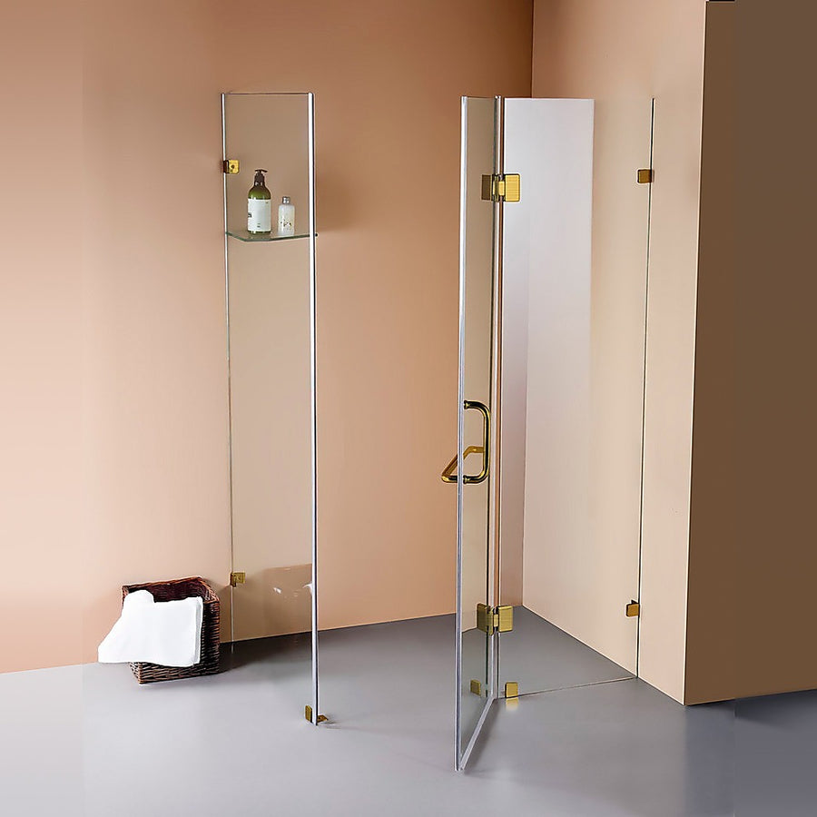 1000 x 1000mm Frameless 10mm Glass Shower Screen By Della Francesca