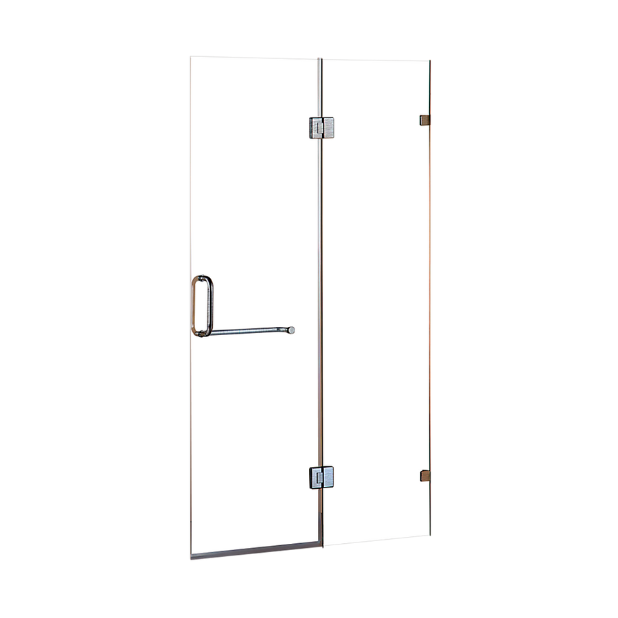 90 x 200cm Wall to Wall Frameless Shower Screen 10mm Glass By Della Francesca