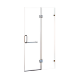 110 x 200cm Wall to Wall Frameless Shower Screen 10mm Glass By Della Francesca