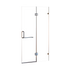 110 x 200cm Wall to Wall Frameless Shower Screen 10mm Glass By Della Francesca