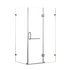 1200 x 900mm Frameless 10mm Glass Shower Screen By Della Francesca