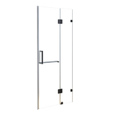 100 x 200cm Wall to Wall Frameless Shower Screen 10mm Glass By Della Francesca