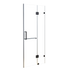 100 x 200cm Wall to Wall Frameless Shower Screen 10mm Glass By Della Francesca