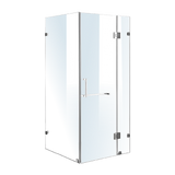 1100 x 800mm Frameless 10mm Glass Shower Screen By Della Francesca
