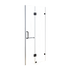 120 x 200cm Wall to Wall Frameless Shower Screen 10mm Glass By Della Francesca