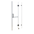 100 x 200cm Wall to Wall Frameless Shower Screen 10mm Glass By Della Francesca