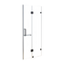 120 x 200cm Wall to Wall Frameless Shower Screen 10mm Glass By Della Francesca
