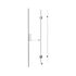 120 x 200cm Wall to Wall Frameless Shower Screen 10mm Glass By Della Francesca