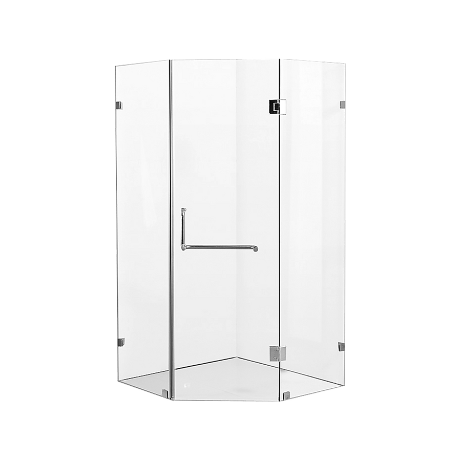 900 x 900mm Frameless 10mm Glass Shower Screen By Della Francesca