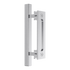 12" Square Pull and Flush Door Handle Set Stainless Steel Barn Door Hardware