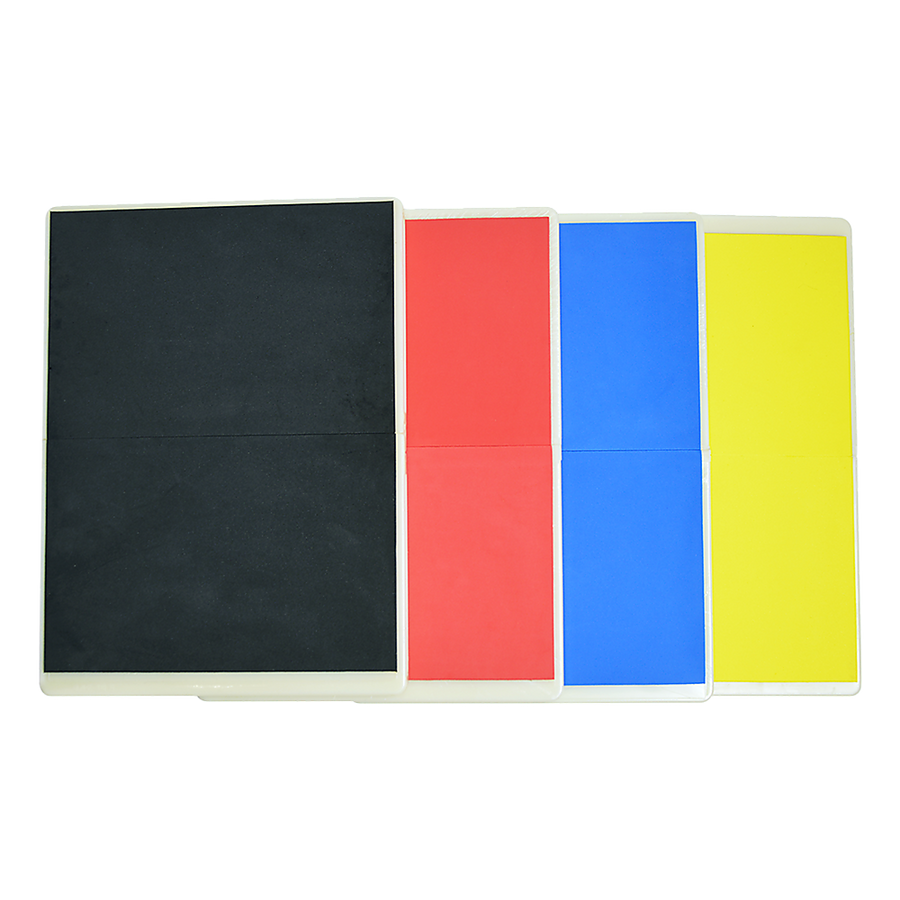 Martial Arts Supply Rebreakable Board Taekwondo, MMA, Karate-Set: Yellow, Blue, Red & Black