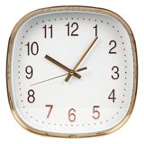 Modern Wall Clock Silent Non-Ticking Quartz Battery Operated Gold