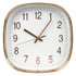 Modern Wall Clock Silent Non-Ticking Quartz Battery Operated Gold