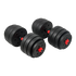 40kg Adjustable Rubber Dumbbell Set Barbell Home GYM Exercise Weights