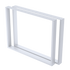 Rectangular-Shaped Table Bench Desk Legs Retro Industrial Design Fully Welded - White