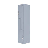 Grey Two-Door L-shaped Office Gym Shed Storage Lockers