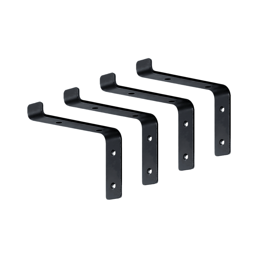 Floating Wall Shelf Brackets Heavy Duty Rustic Industrial 4-Pack