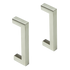 Brushed Nickel Stainless Steel Kitchen Cabinet Square Drawer Pull Door Handles 15-Pack