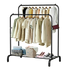 Heavy Metal Double Clothes Rail Hanging Rack Garment Display Stand Storage Shelf