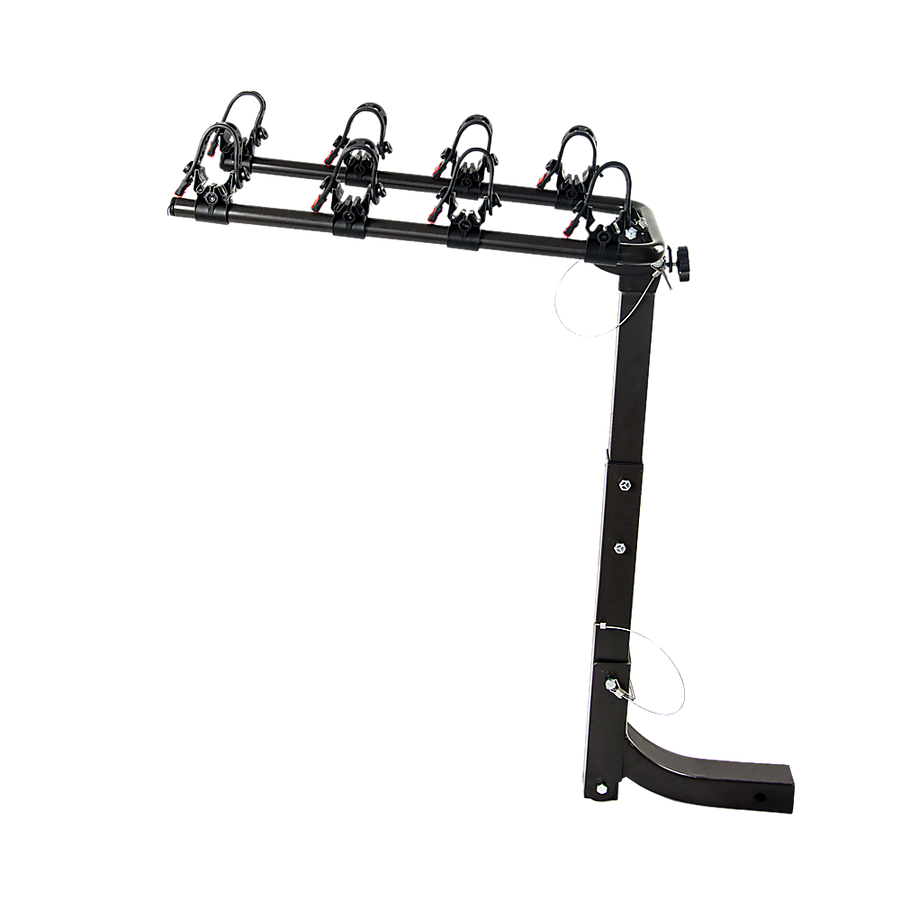 Premium 4-Bike Carrier Rack Hitch Mount Swing Down Bicycle Rack W/ 2" Receiver