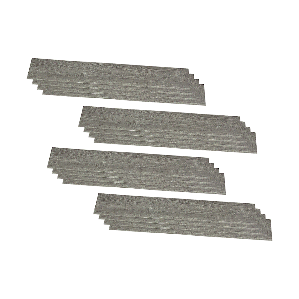 Vinyl Floor Tiles Self Adhesive Flooring Wood Grain Ash Look 16 Pack 2.3SQM