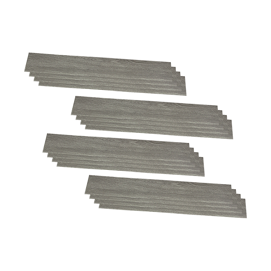Vinyl Floor Tiles Self Adhesive Flooring Wood Grain Ash Look 16 Pack 2.3SQM