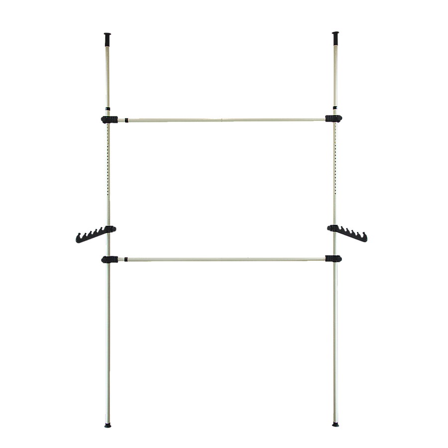 Heavy Duty Adjust Clothes Rail Storage Garment Shelf Hanging Display Stand Rack
