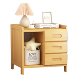 Bamboo Bedside Table Nightstand Storage Bedroom Sofa Side Stand