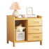 Bamboo Bedside Table Nightstand Storage Bedroom Sofa Side Stand