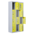 12-Door Locker for Office Gym Shed School Home Storage - Padlock-operated