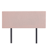 Linen Fabric Double Bed Deluxe Headboard Bedhead - Pale Pink