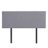 Linen Fabric Double Bed Deluxe Headboard Bedhead - Slate Ash