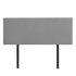 Linen Fabric Double Bed Deluxe Headboard Bedhead - Night Ash