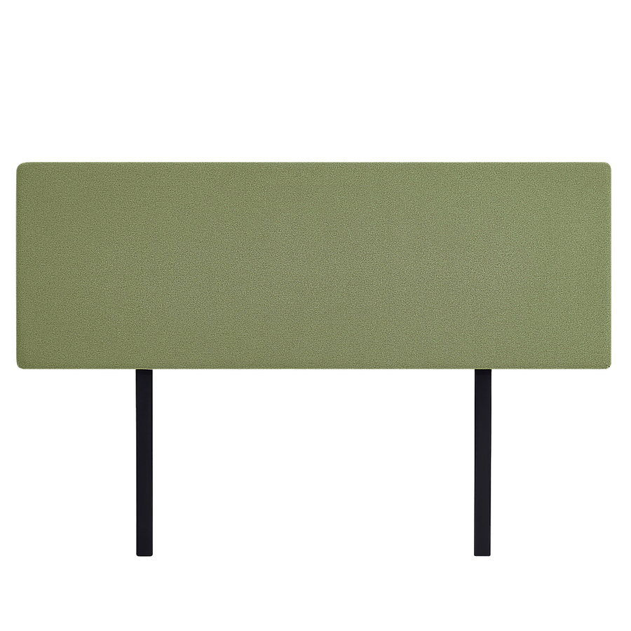 Linen Fabric King Bed Deluxe Headboard Bedhead - Olive Green