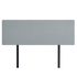 Linen Fabric King Bed Deluxe Headboard Bedhead - Stone Grey