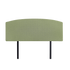 Linen Fabric Double Bed Curved Headboard Bedhead - Olive Green