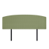 Linen Fabric King Bed Curved Headboard Bedhead - Olive Green