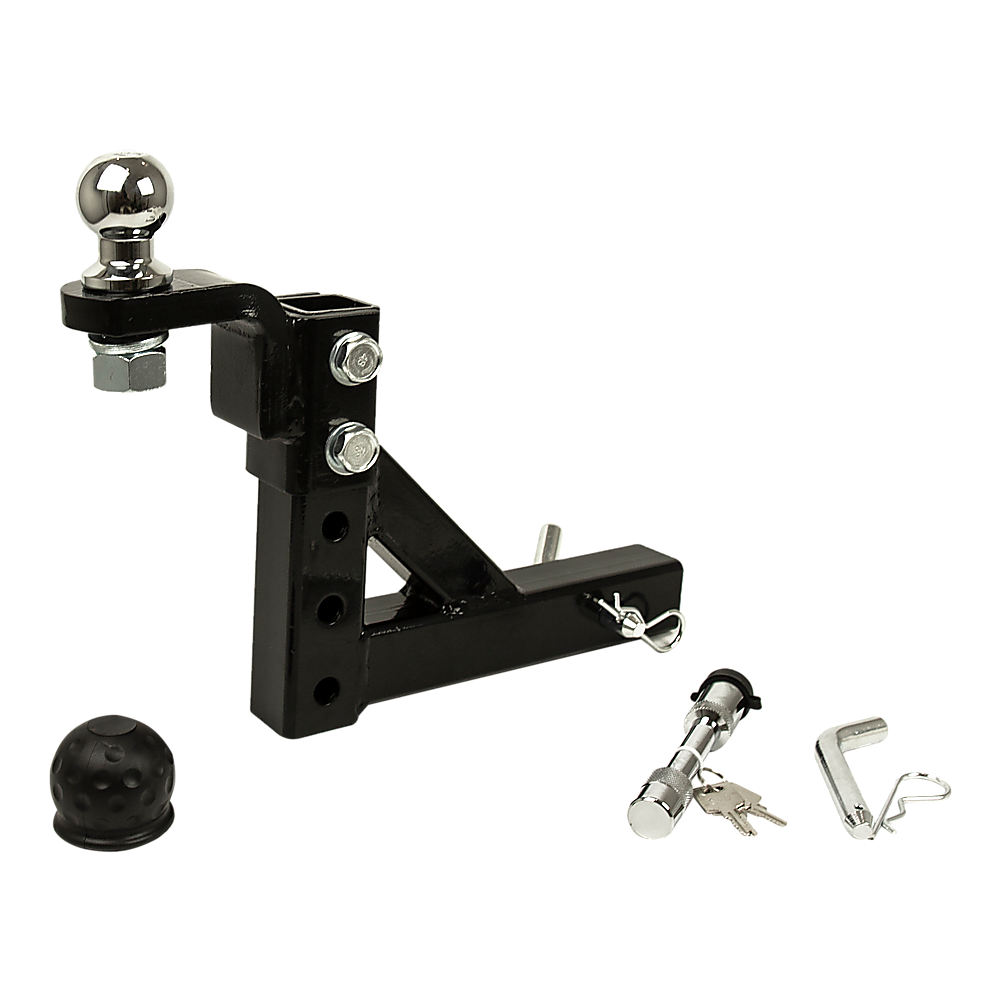 Adjustable Tow Bar Tongue Hitch 50mm Ball Drop for Trailer Caravan