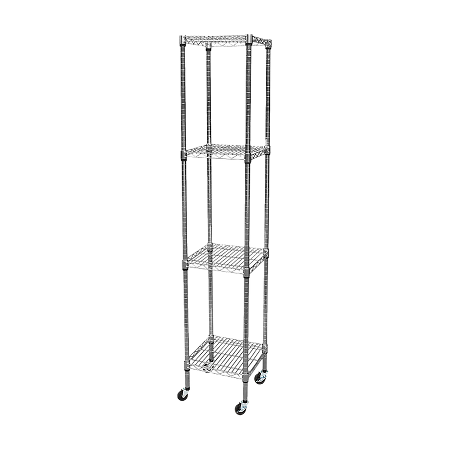 Modular Wire Storage Shelf 350 x 350 x 1800mm Steel Shelving