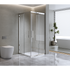 Adjustable 1200x1000mm Double Sliding Door Glass Shower Screen in Chrome
