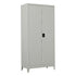 Two-Door Metal Cabinet Shelf Storage for Home Office Gym