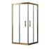 Adjustable 1200x1000mm Double Sliding Door Glass Shower Screen in Gold