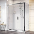 Adjustable 1800x800mm Single Door Corner Sliding Glass Shower Screen in Chrome