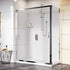 Adjustable 1800x800mm Single Door Corner Sliding Glass Shower Screen in Chrome
